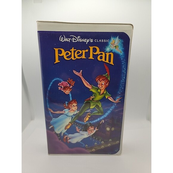 PETER PAN (VHS, 1990) Walt Disney’s Classic, Black Diamond Edition and Many more - Picture 1 of 11